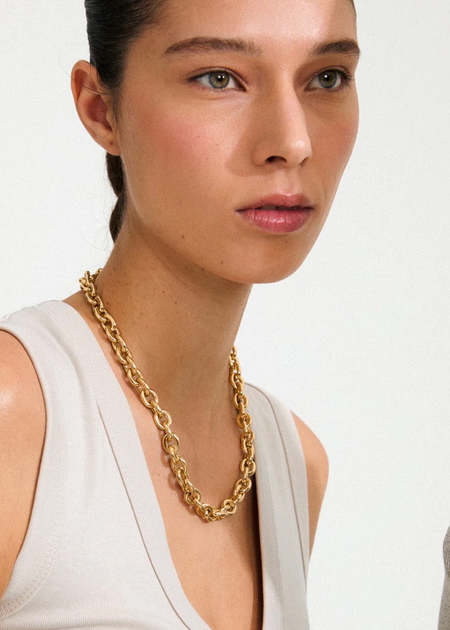 送税込【Justine Clenquet】Kim palladium necklace☆FW20♪国発 Justine Clenquet Women's Kim Necklace, Palladium, Silver