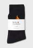 Silk Laundry Crew Sock - Dearly Beloved Black - Thumbnail 2