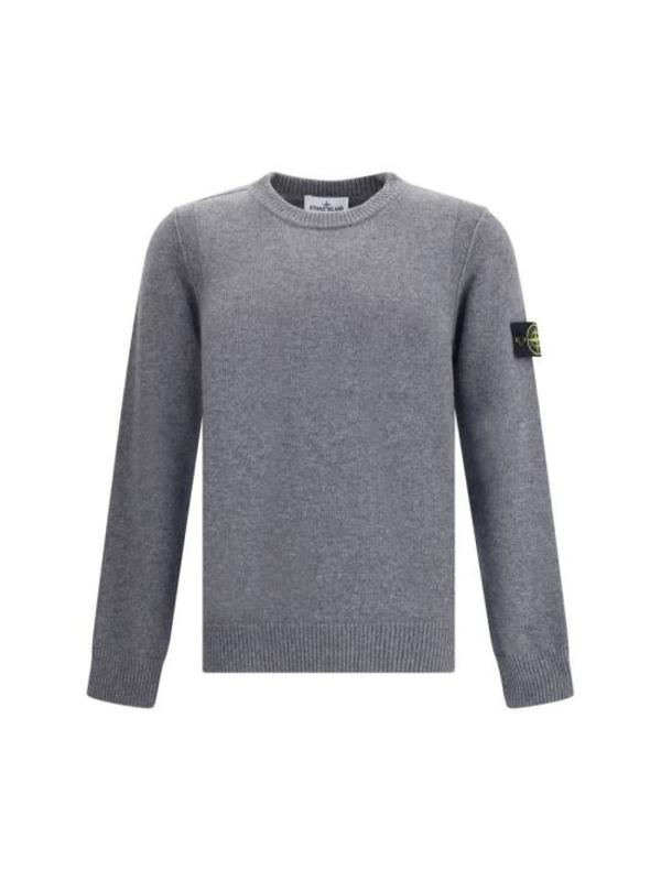 Stone Island Sweater - Charcoal Grey Melange
