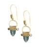 Kapoeta by Ambica WS Tuareg Kyanite Gold Plated Earrings - Thumbnail 1