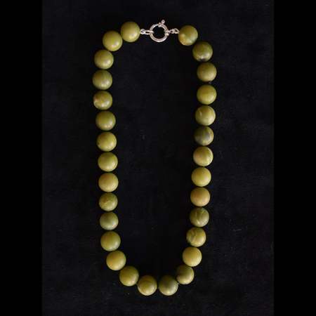 (正規店出品) ERNEST W. BAKER JW23 STONE NECKLACE OVAL GREEN Ernest W. Baker Gold & Green Oval Stone Necklace Ernest W. Baker