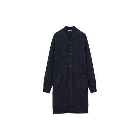 Lemaire Electric Blue Mohair Brushed Cardigan | Garmentory