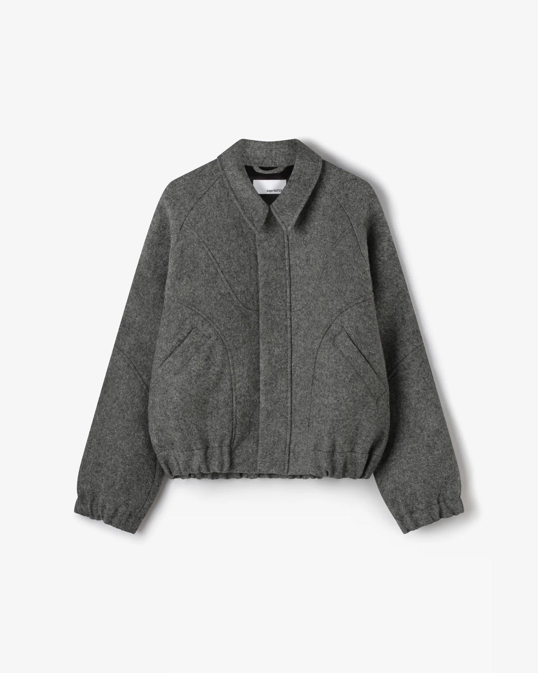 Sage NATION jiji jacket グレー Sage Nation Jiji Jacket - Marl Grey | Garmentory