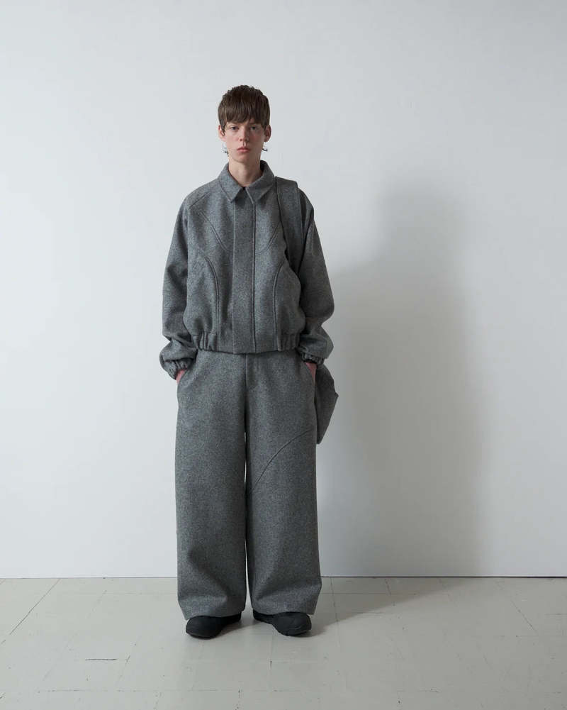 Sage NATION jiji jacket グレー Sage Nation Jiji Jacket - Marl Grey | Garmentory