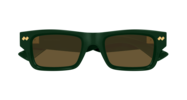BOTTEGA VENETA Dizzy Square Sunglasses - Green - Thumbnail 1