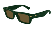 BOTTEGA VENETA Dizzy Square Sunglasses - Green - Thumbnail 2