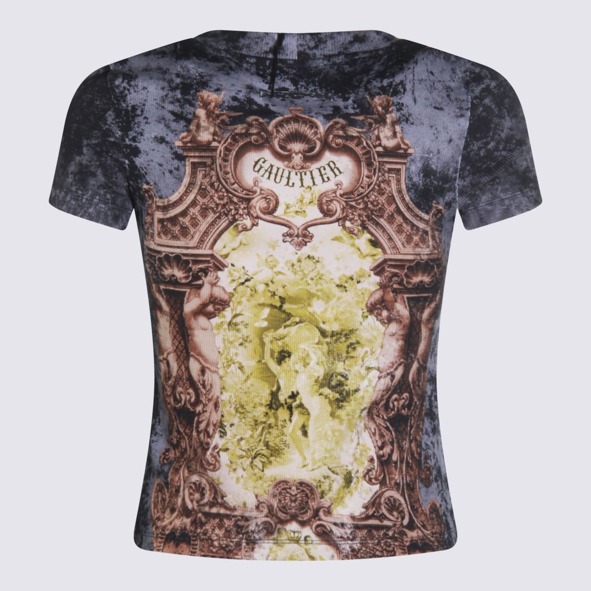 Jean-Paul GAULTIER 楽園柄 Ｔシャツ Jean-Paul-Gaultier-Multicolor-