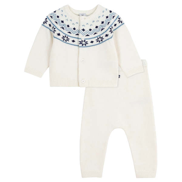KIDS Petit Bateau Baby Two Piece Set - Blue