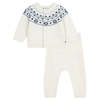 KIDS Petit Bateau Baby Two Piece Set - Blue - Thumbnail 1