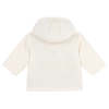 KIDS Petit Bateau Baby Velvet Hooded Coat - Cream - Thumbnail 3