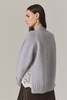 Santicler Brook Cardigan with Lace Inserts - Heather Grey - Thumbnail 4