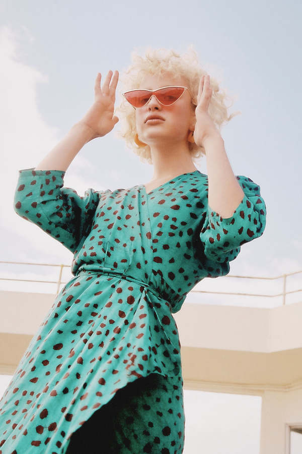 Osei-Duro Letsa Wrap Dress - Baby Giraffe | Garmentory