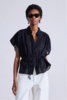 Apiece Apart Agni Floaty Blouse - Black - Thumbnail 1