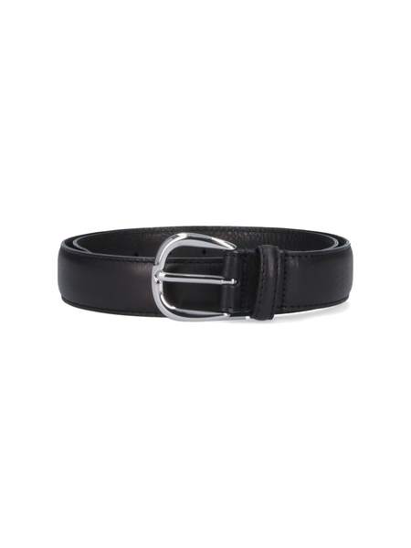 小物 ERNEST W BAKER SKINNY LEATHER BELT M Ernest W. Baker Studded Skinny Leather Belt - Black/Gold