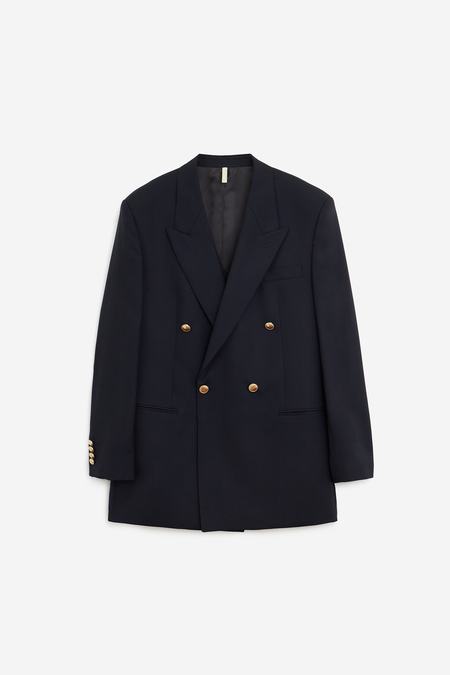 【未使用級】 SUNFLOWER SB BLAZER テーラードジャケット Black double-breasted blazer Sunflower - men - SUNFLOWER