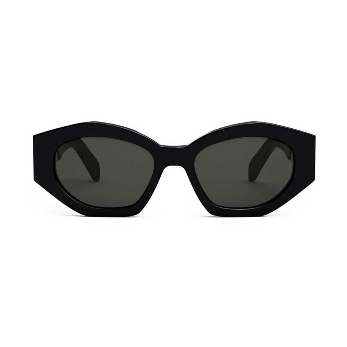 Celine Metal Plaque Applique Sunglasses - Nero/Nero - Image 1 of 2