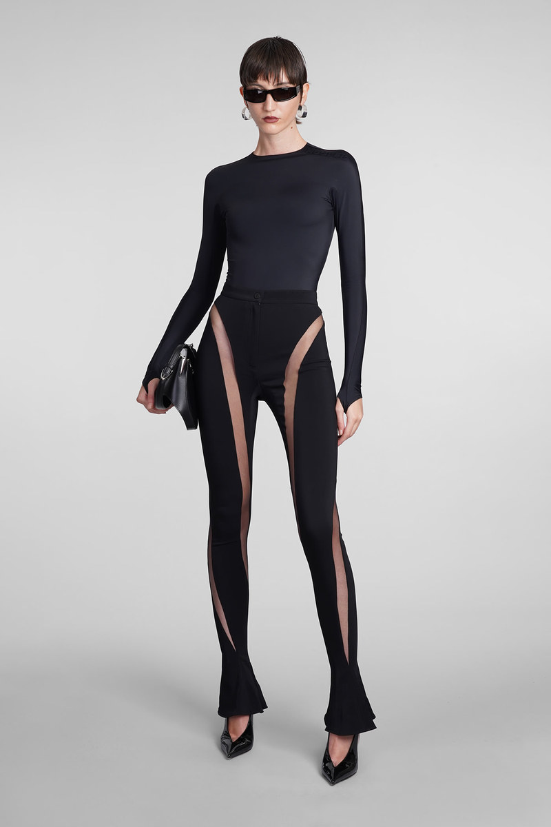 パンツ MUGLER 'Illusion' pants Mugler Illusion Pants - Black | Garmentory