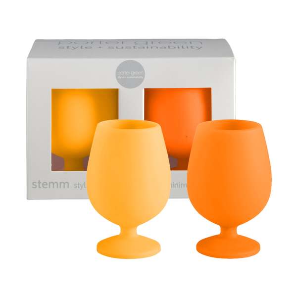 Porter Green Stemm Wine Glasses