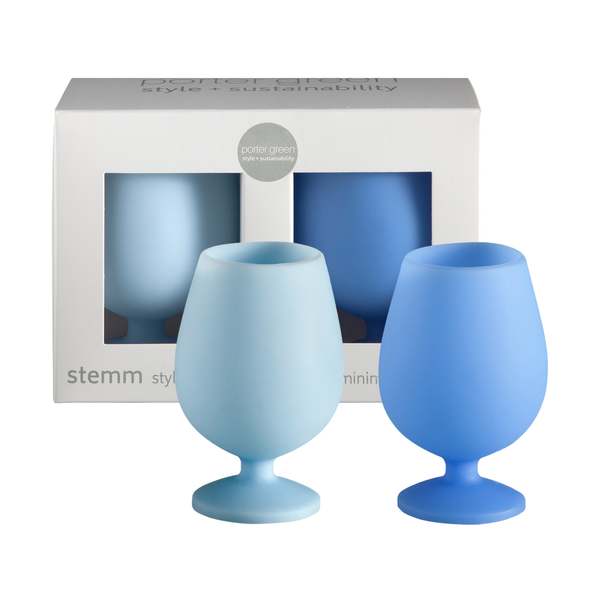 Porter Green Stemm Unbreakable Wine Glasses