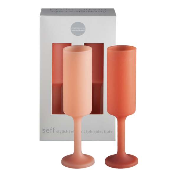 Porter Green Seff Unbreakable Champagne Flutes