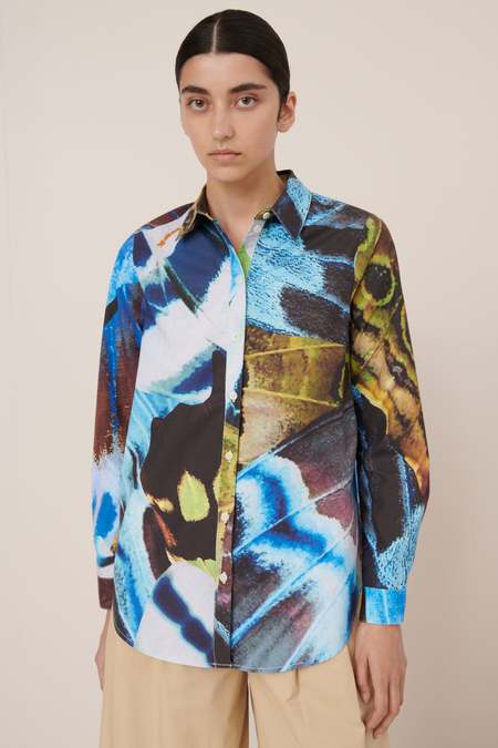 Tシャツ・カットソー THE ATTICO FW25 'Diana' shirt (251WCH00004 204) Diana'' white shirt jacket for Women | THE ATTICO®