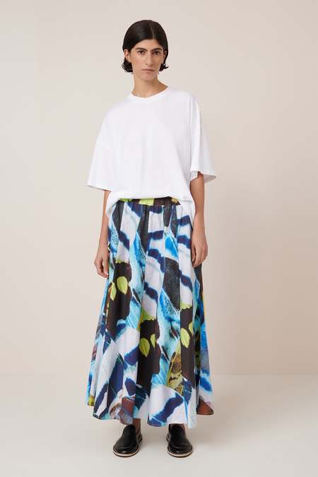 Ganni Long Wrap Skirt With Pockets Skirt - Black | Garmentory