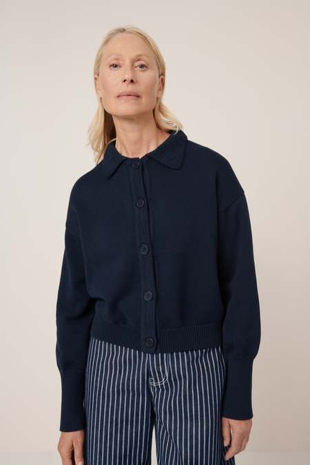 トップス DISCOVERED COCO TWEED KNIT CARDIGAN JKT DISCOVERED BLACK COCO TWEED KNIT CARDIGAN JKT - Black