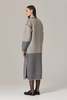 Santicler Boyer Faux Fur and Wool Sweater Coat - Heather Grey - Thumbnail 4