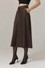 Santicler Lucia Fine Corduroy Circle Skirt - Umber - Thumbnail 2