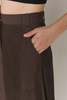 Santicler Lucia Fine Corduroy Circle Skirt - Umber - Thumbnail 6