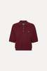 Rotate Slinky Knit Polo - Zinfandel - Thumbnail 6
