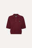 Rotate Slinky Knit Polo - Zinfandel - Thumbnail 8
