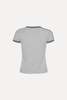 Rotate Stretchy Fitted T-Shirt - Light Grey Melange - Thumbnail 6
