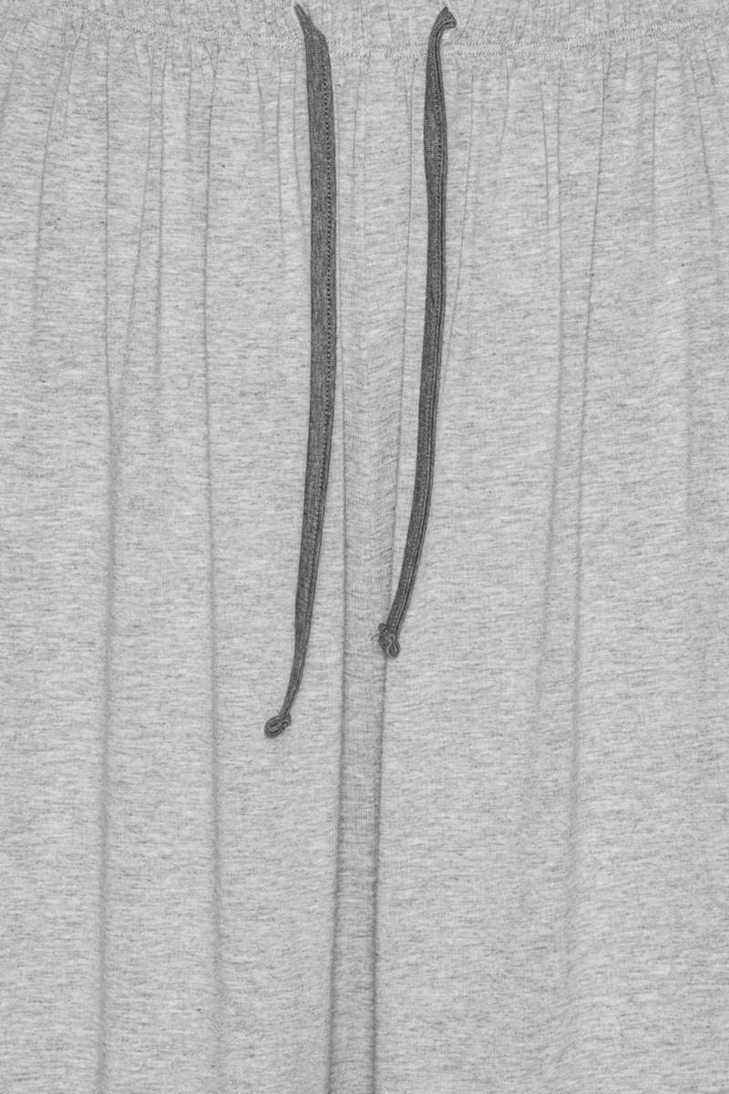 Rotate Stretchy Long Pants - Light Grey Melange
