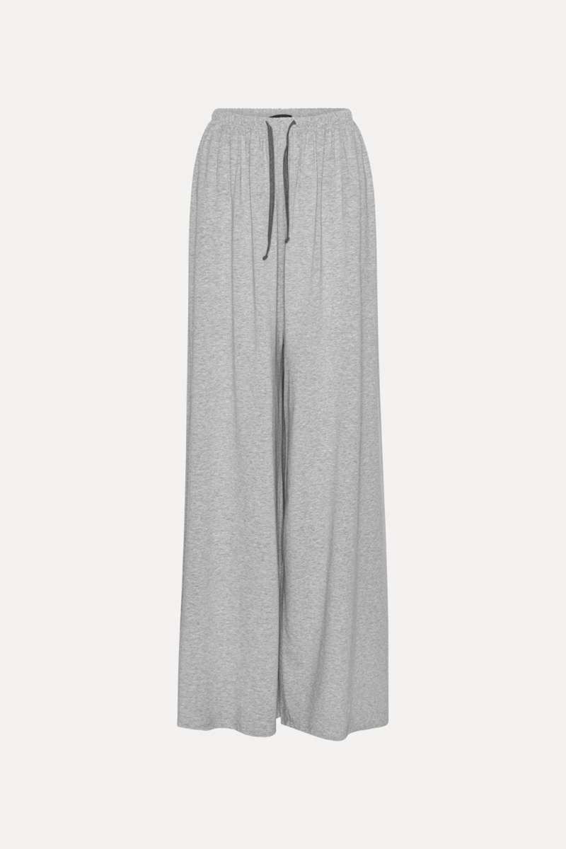 Rotate Stretchy Long Pants - Light Grey Melange