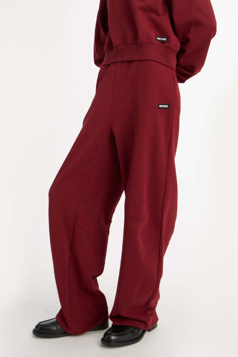 Rotate Terry Back Sweatpants - Zinfandel