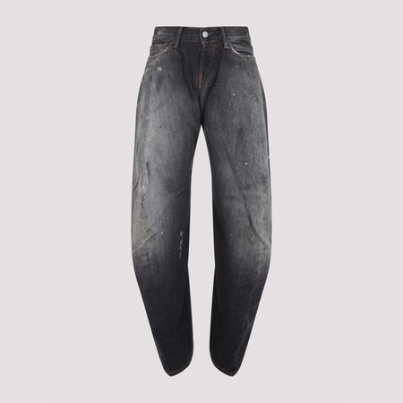 パンツ Acne Studios Archive Gray Straight Jeans Acne Studios - Straight-Leg Distressed Paint-Splattered