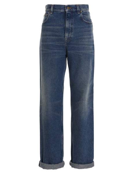 Golden Goose Superstar Denim Leopard Orange Women GWF00101
