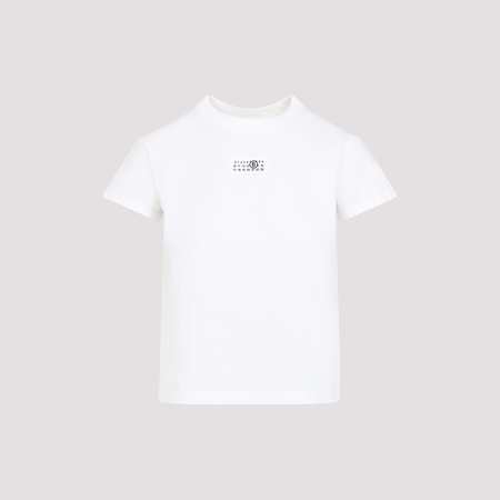 Tシャツ・カットソー MM6 MAISON MARGIELA Women Tops S52GC0327S24312900 WHITE MM6 MAISON MARGIELA Asymmetric T-shirt - White | Garmentory