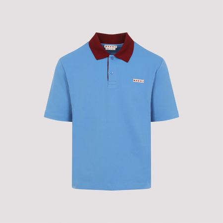 Marni Striped Polo With Zipper - Green/White | Garmentory