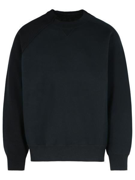 スウェット・トレーナー SACAI Sacai Gonz Multi Patch Nylon Twill X Knit Sweater sacai Gonz Multi Patch Nylon Twill X Knit Sweater - Black
