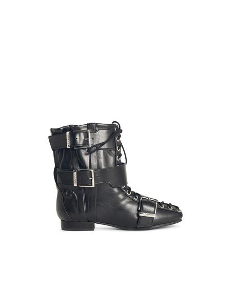【関税＆送料込み】Ganni Black Reptile Effect Texan Boot Ganni Black Reptile Effect Texan Boot | ModeSens