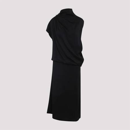 Fabiana Filippi Knit Dress With Lace Hemline - Beige