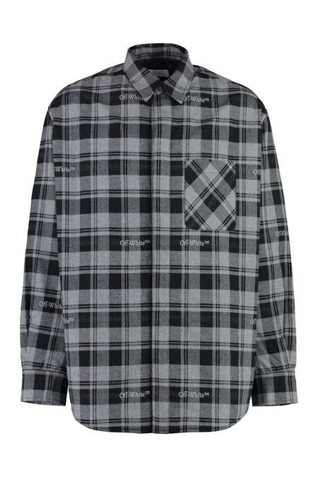 Off-White™ Character Check Flannel Shirt - Black/White