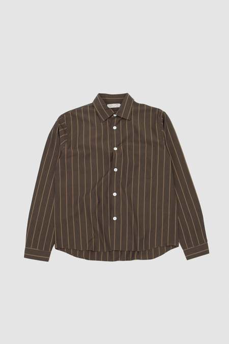 Stussy Wrinkly Cotton Gauze SS Shirt - Stripe | Garmentory