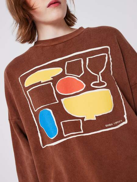 kids Bobo Choses Child stripes Sweatshirt - Taupe | Garmentory