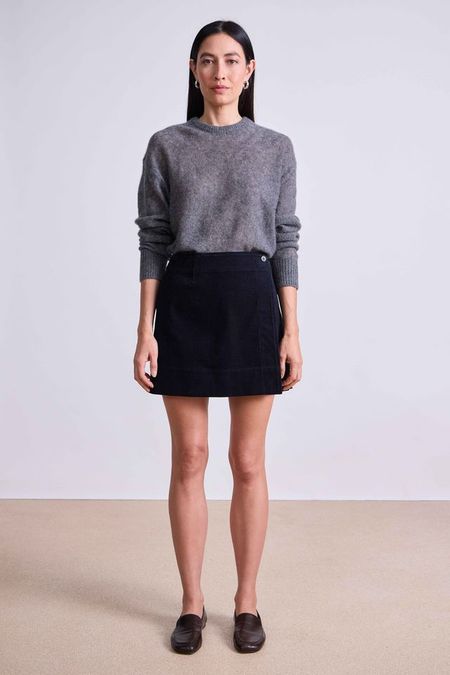 Thom Browne 120s Wool Miniskirt - Dark Grey | Garmentory