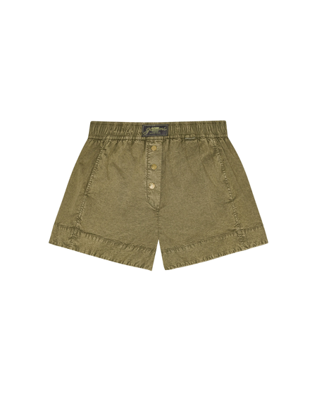 Ganni Denim Hotpants Shorts - Tiger Stripe Light Lilac