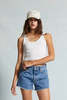 Asher Raya Crop Tank - White - Thumbnail 3