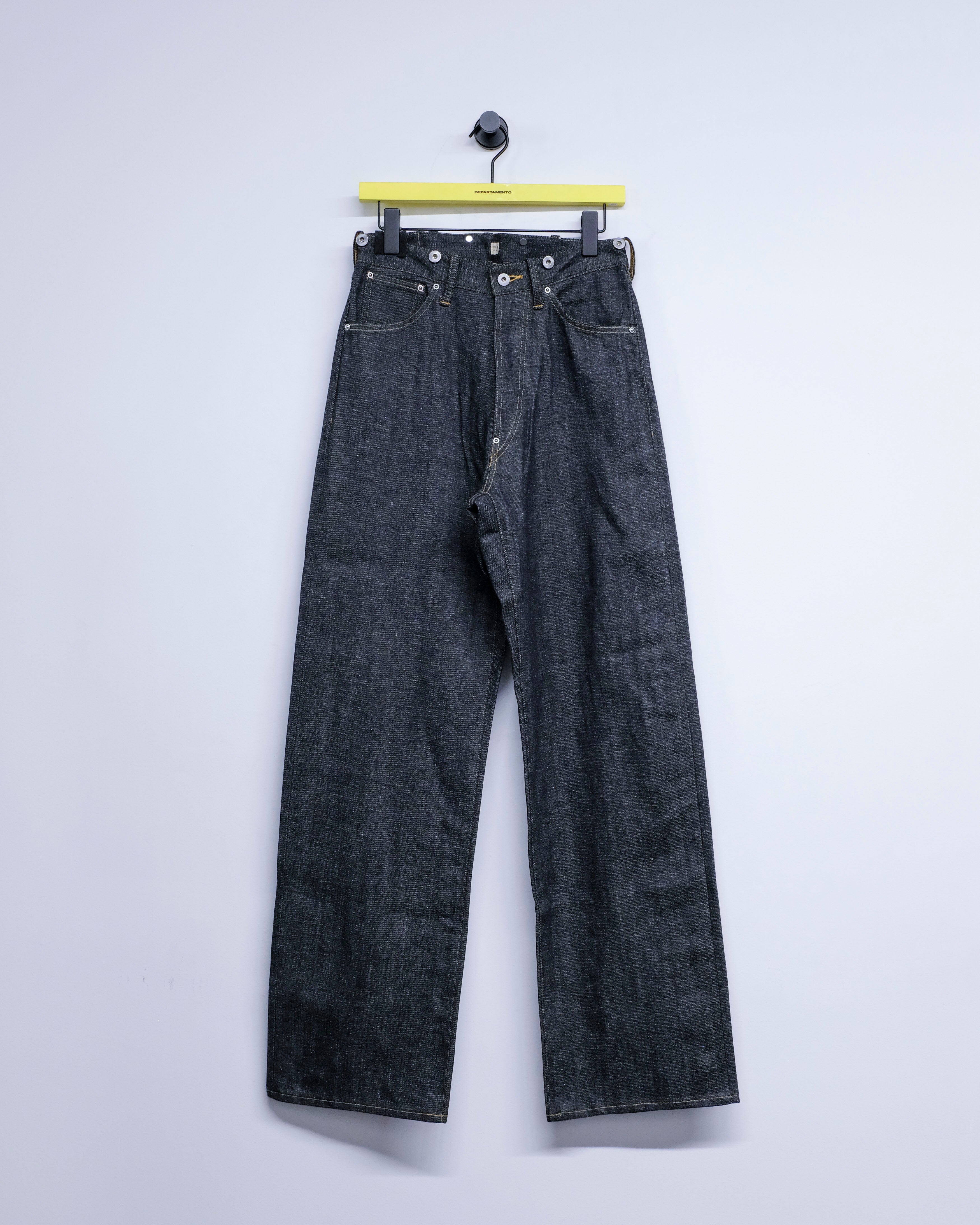 Taiga Takahashi LOT.704 Raw Indigo Cotton Denim Trousers | Garmentory